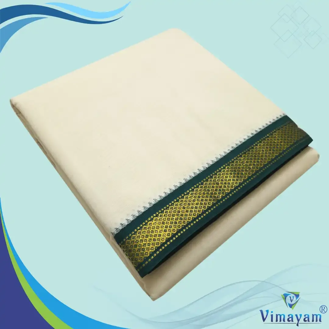 Mayilkan Handloom dhoti 5 Kan - Vimayam Dhoties