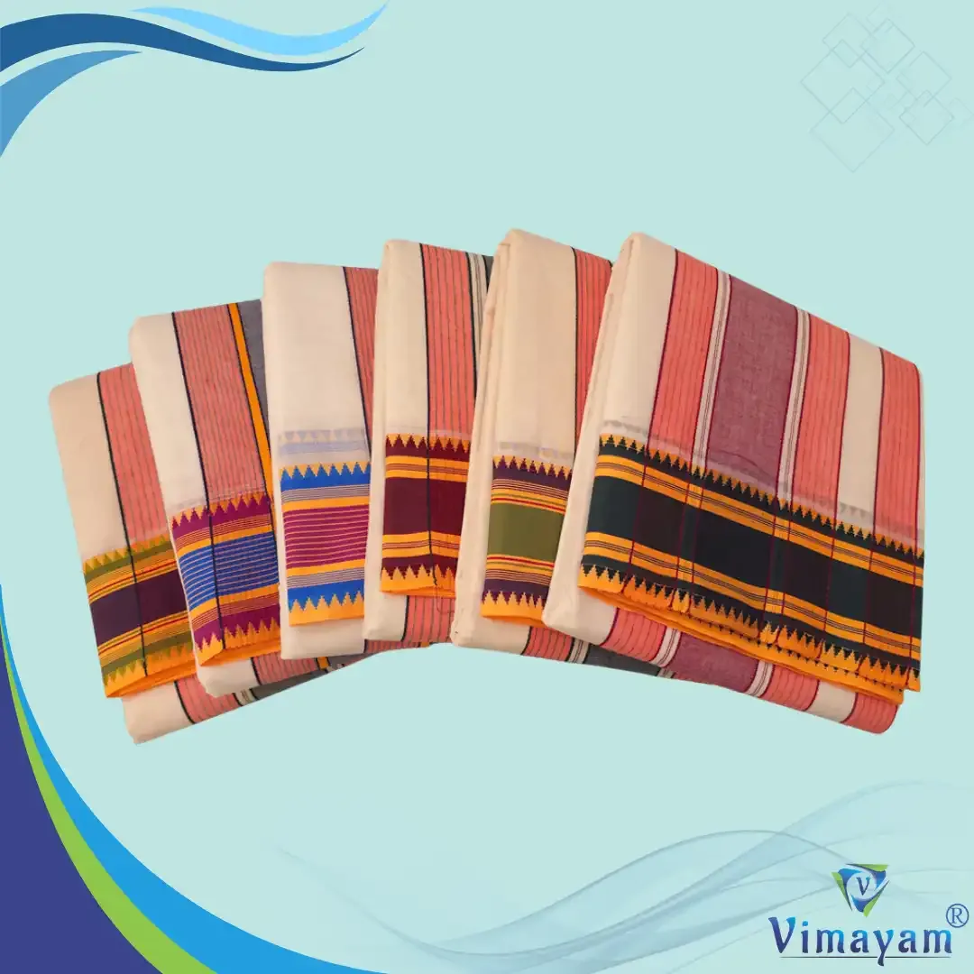 Double colour premium quality vaishnava dhoti